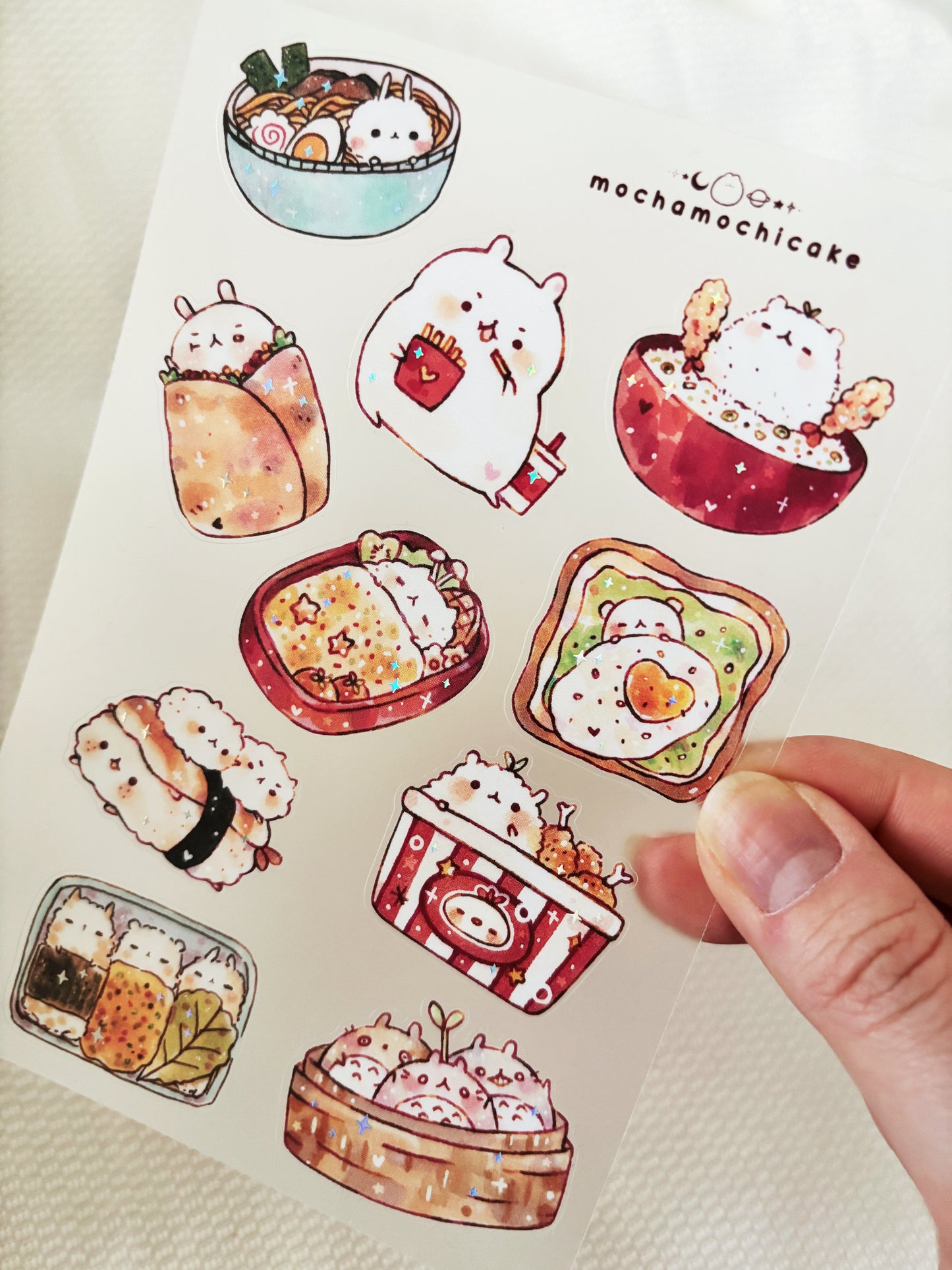 Food Clear Matte Sticker Sheet