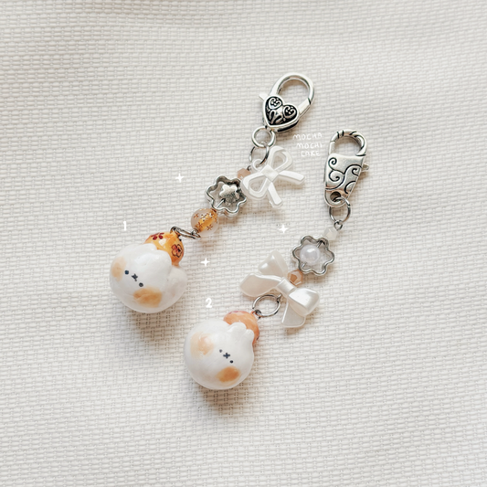 Miffy Orange Polymer Clay Keychain