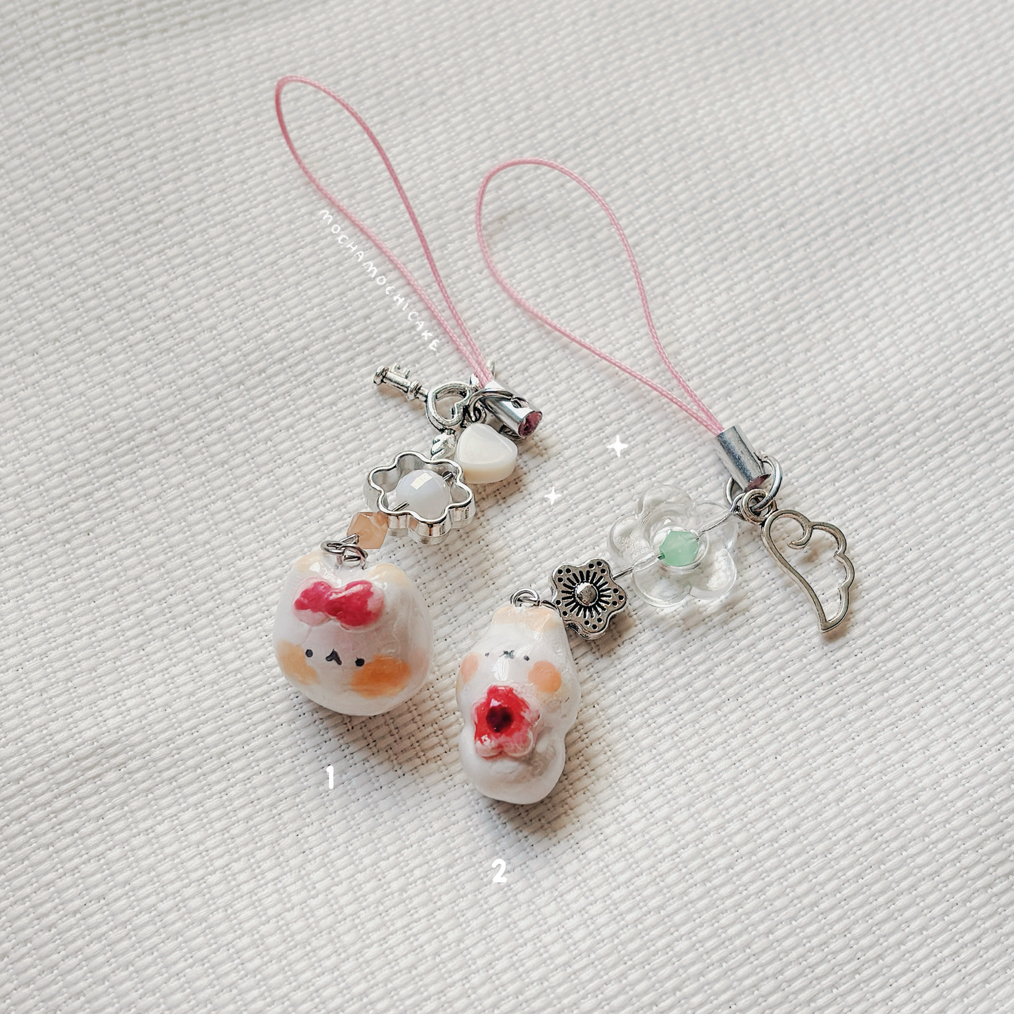 Little Mochi Polymer Clay Phone Charm