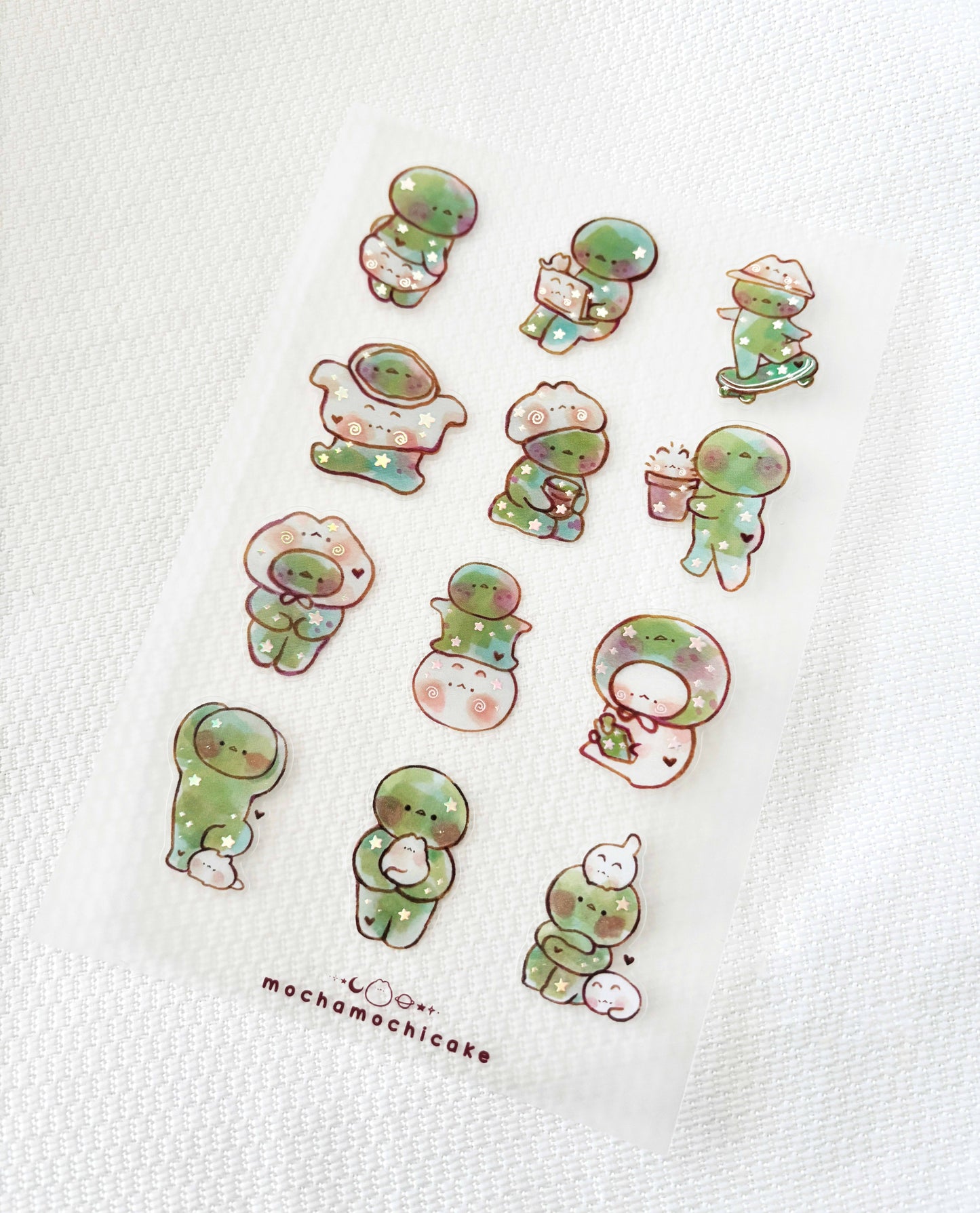Smiski Clear Matte Sticker Sheet