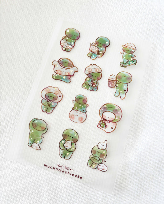 Smiski Clear Matte Sticker Sheet