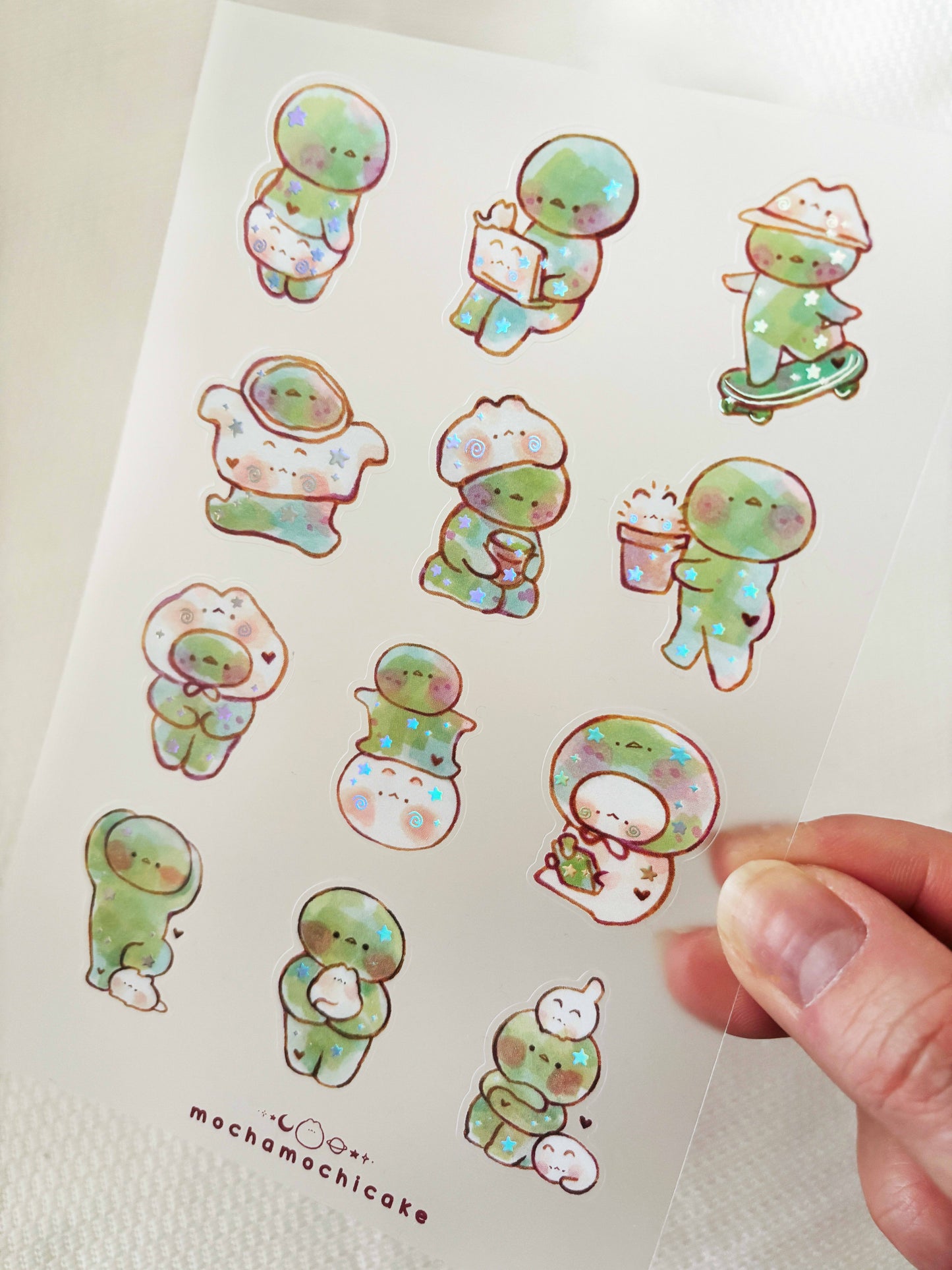 Smiski Clear Matte Sticker Sheet