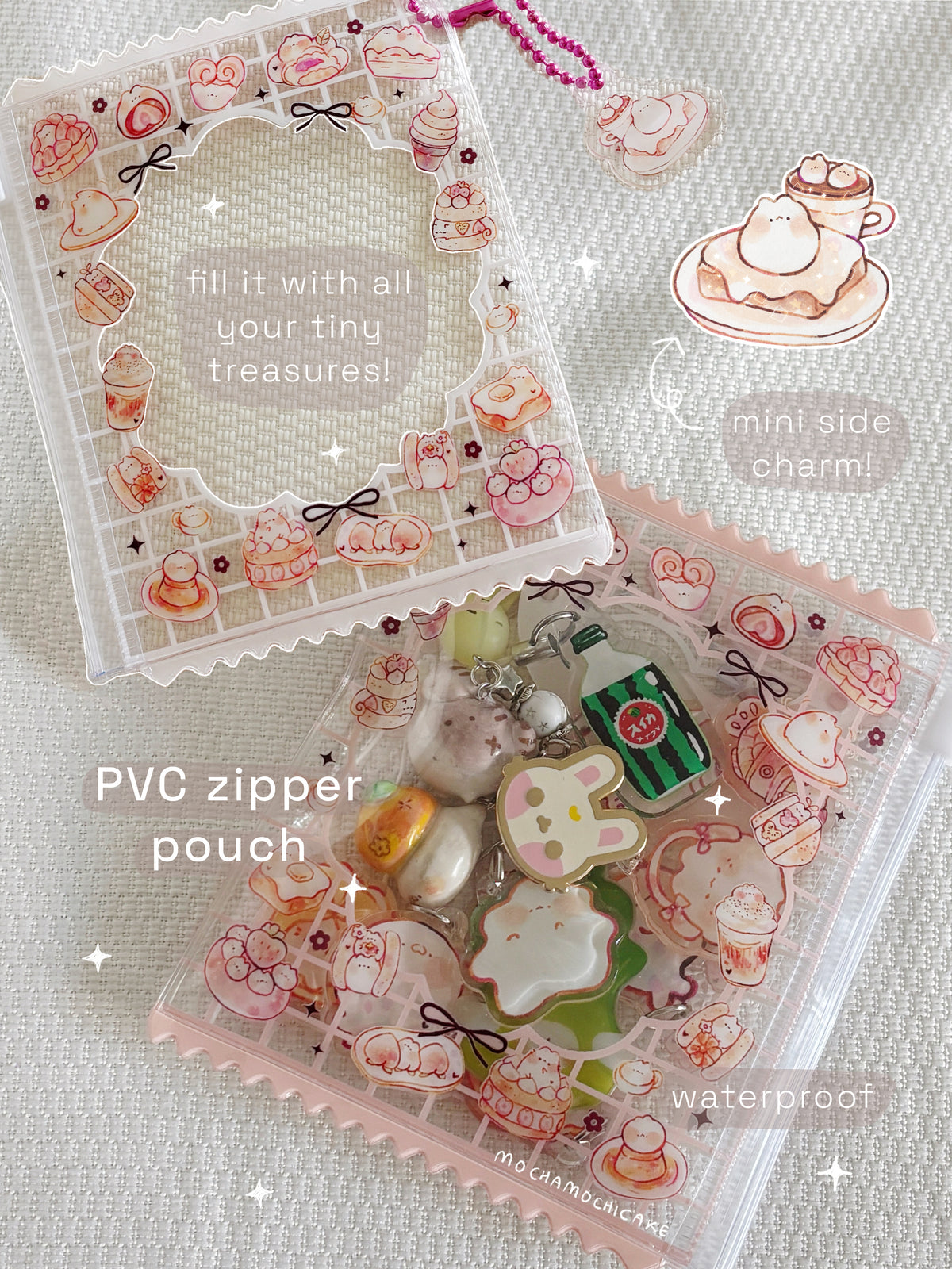 Desserts PVC Zipper Pouch