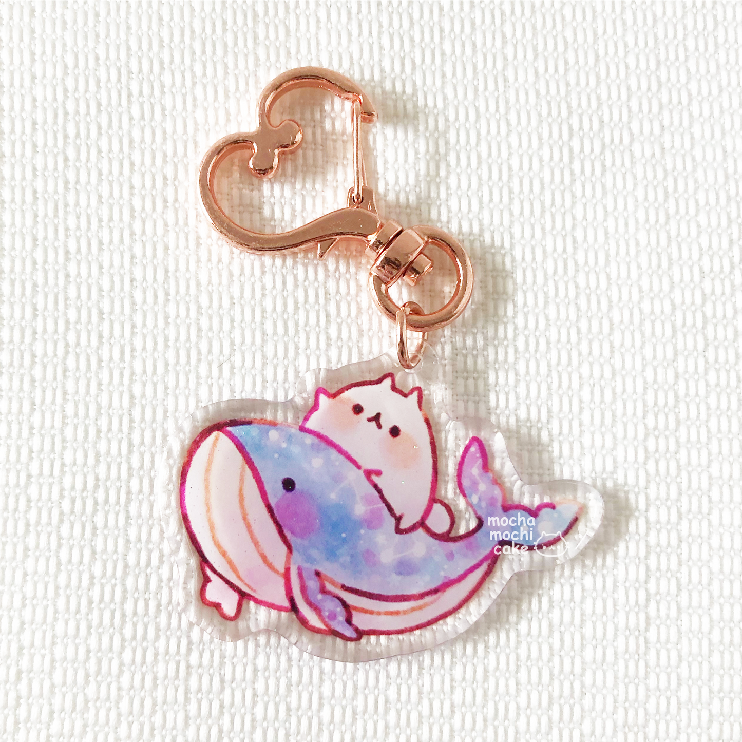 Dreamy Whale Acrylic Keychain