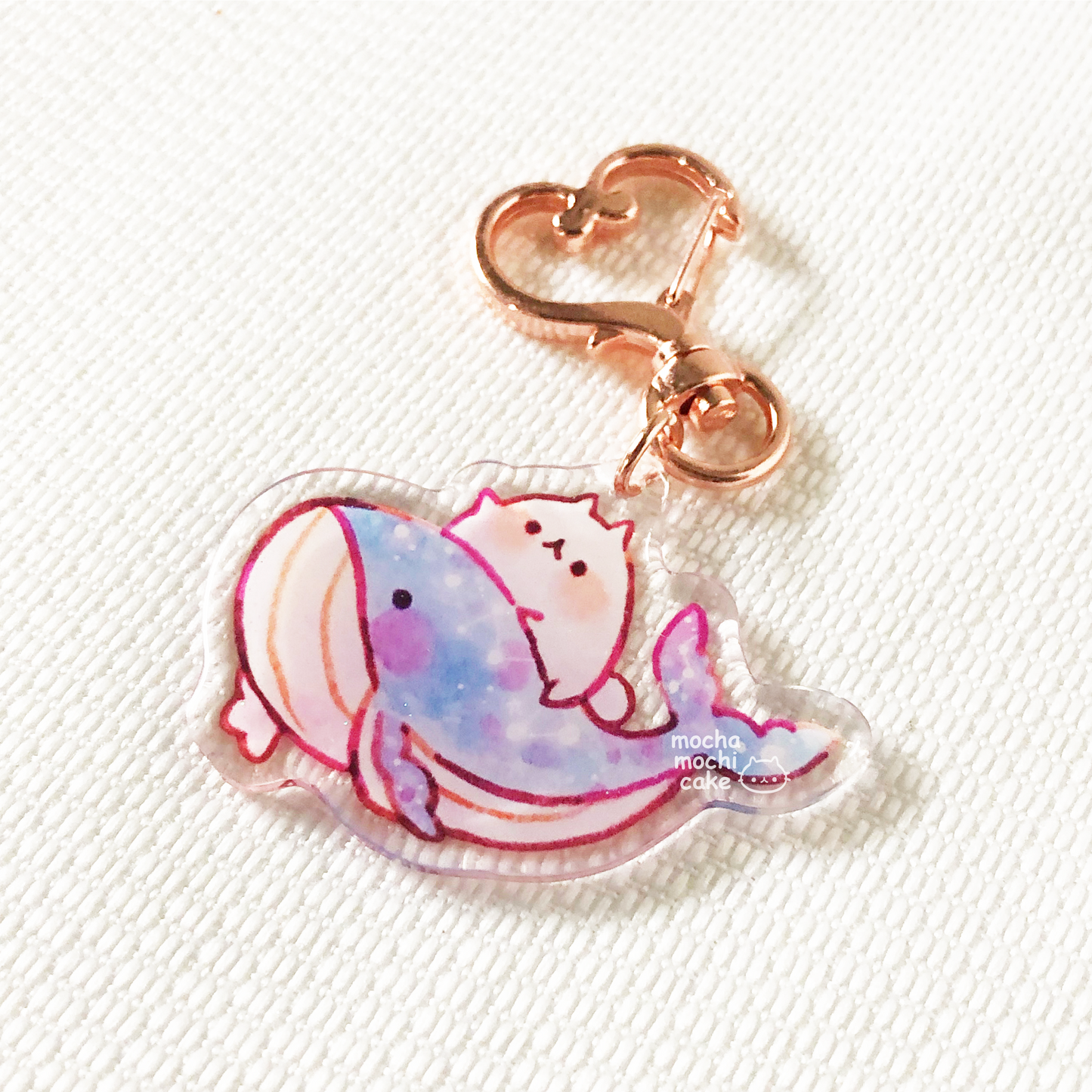 Dreamy Whale Acrylic Keychain