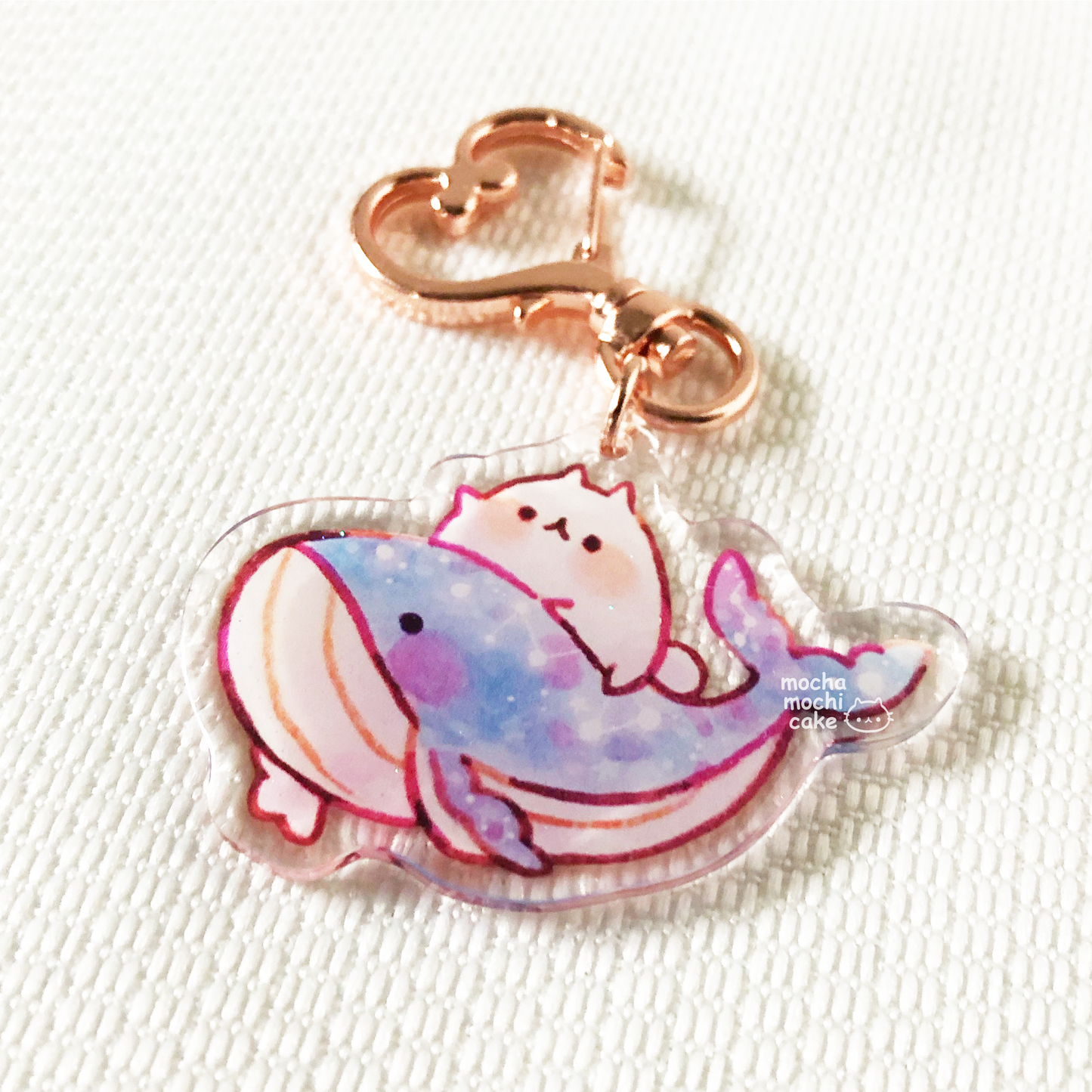 Dreamy Whale Acrylic Keychain