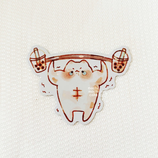Boba Weights Vinyl Sticker