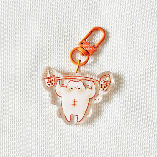 Boba Weights Acrylic Keychain
