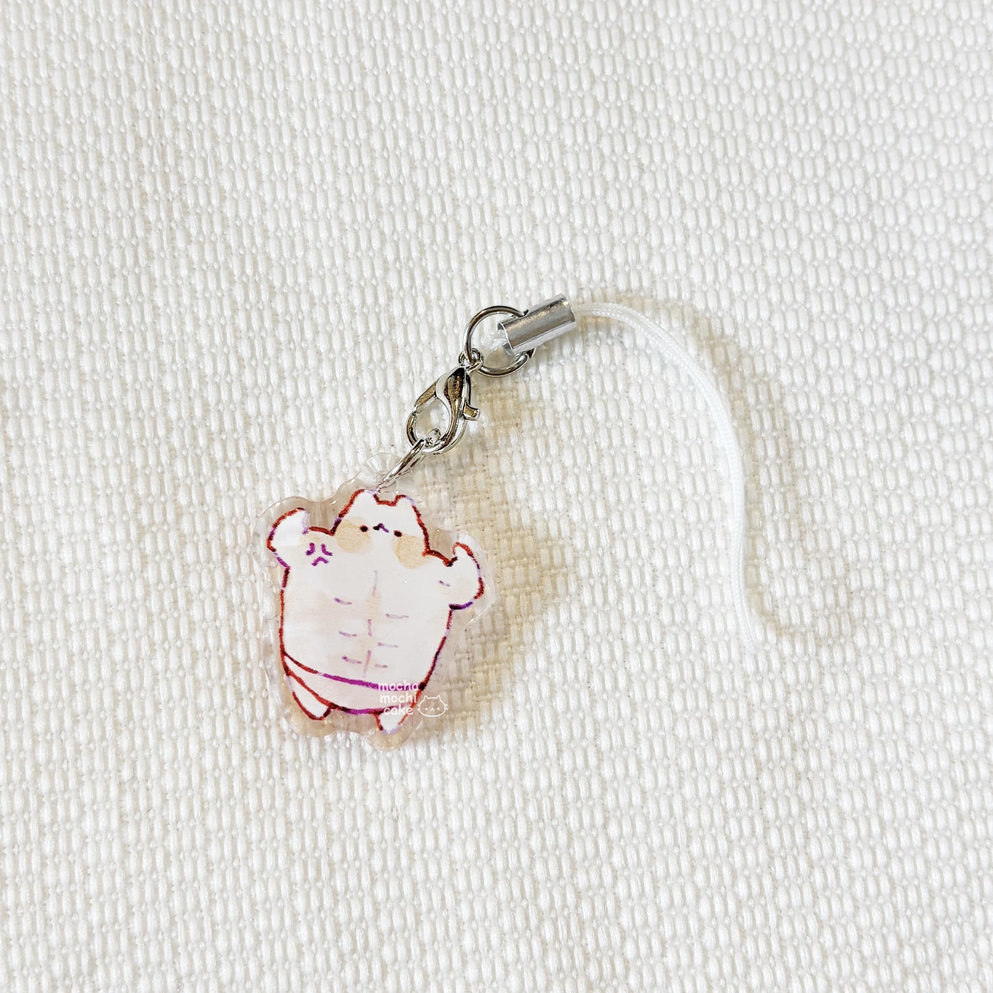 Buff Kitty Phone Charm