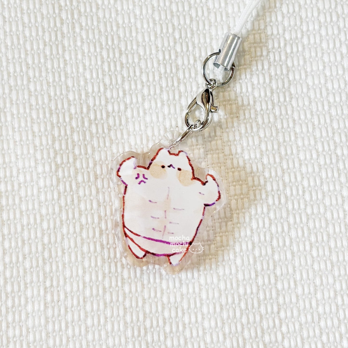 Buff Kitty Phone Charm