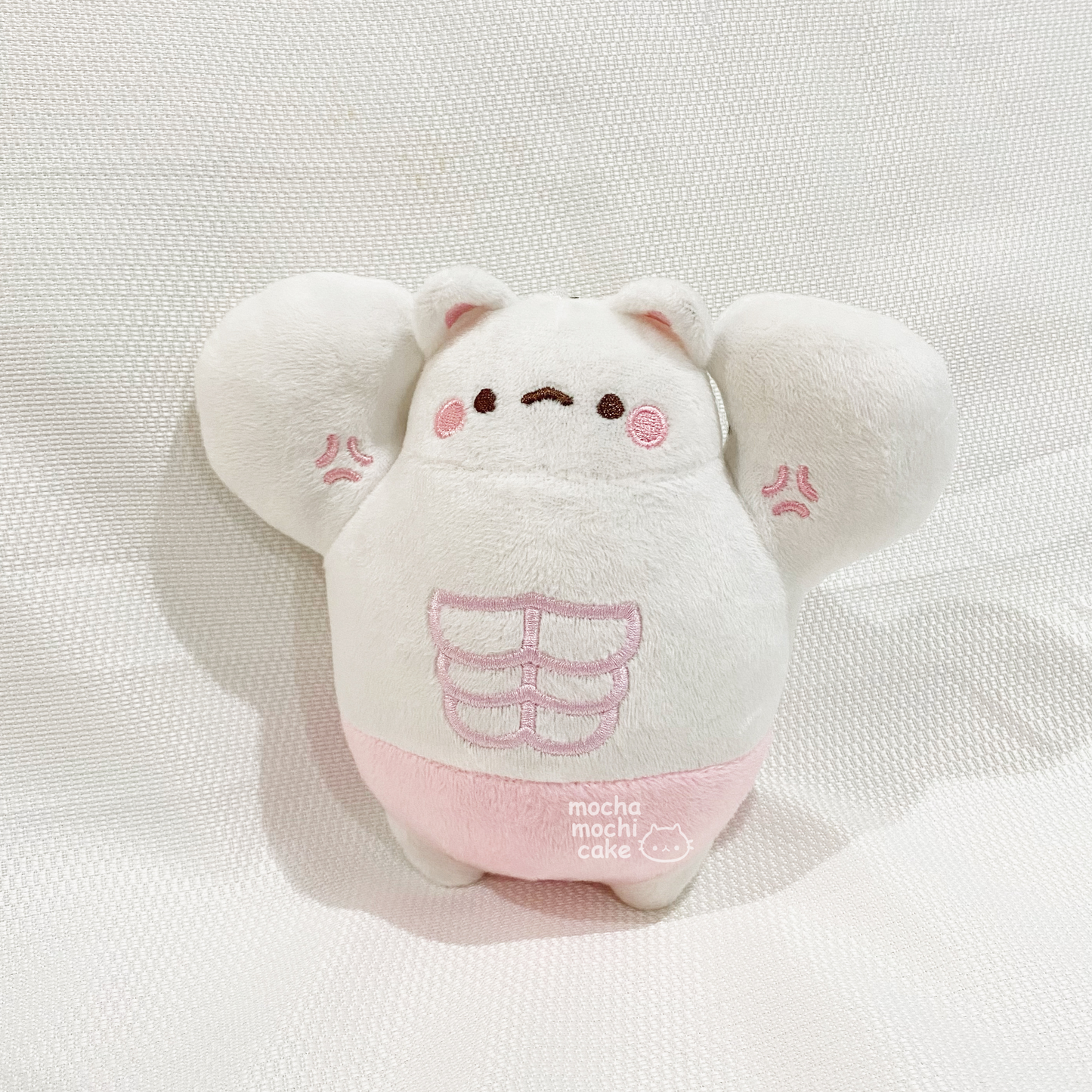 Buff Boy Kitty Plush Keychain