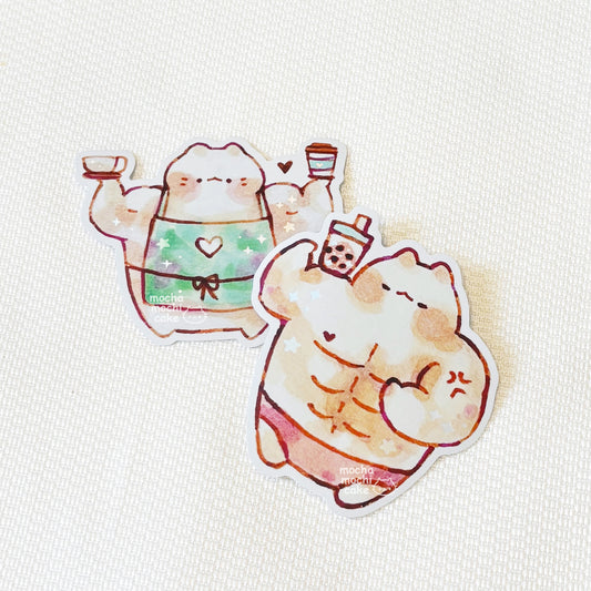 Buff Kitties Vinyl Stickers Set