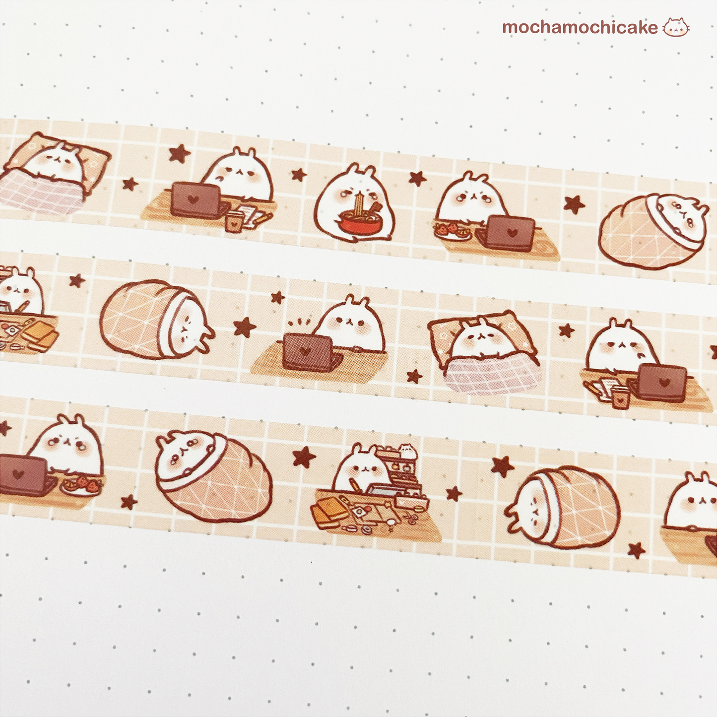 Relatable Working Bunny Life Washi Tape