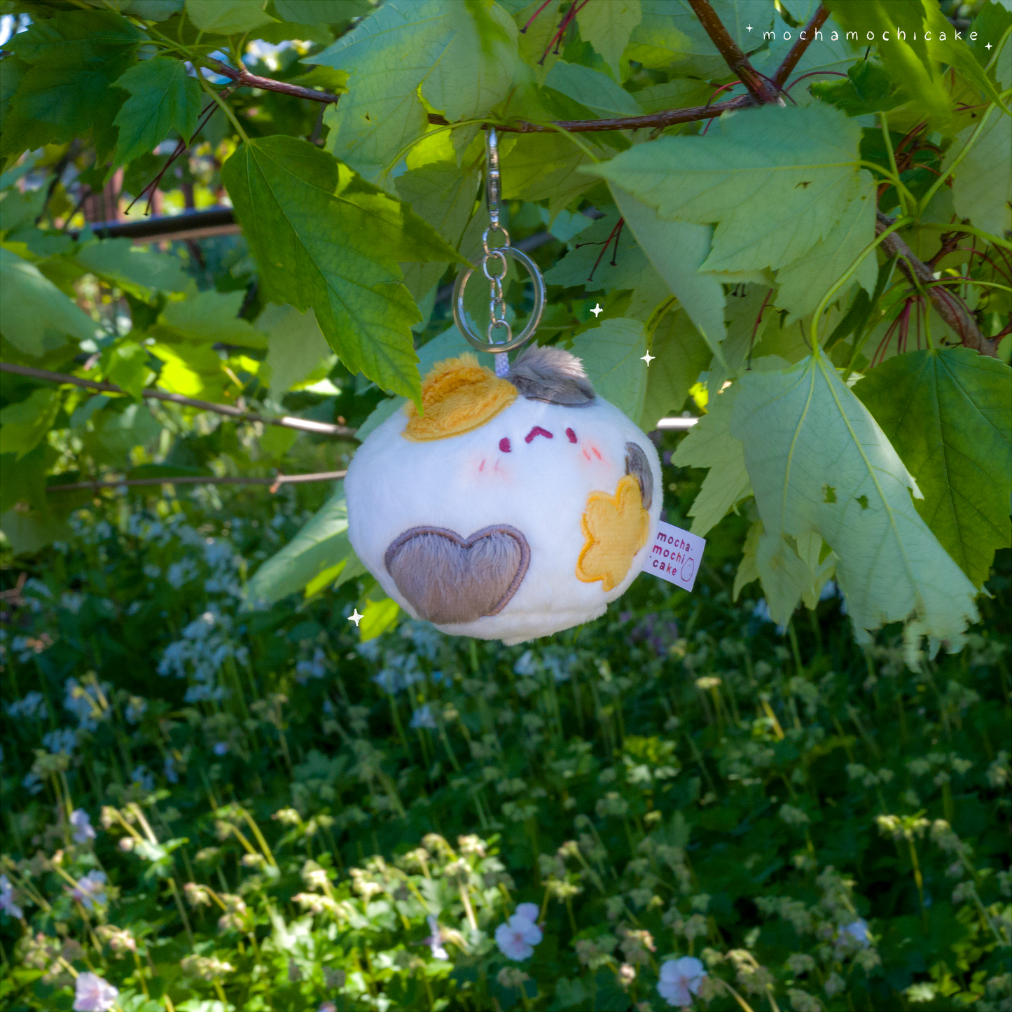 Calico Kitty Plush Keychain
