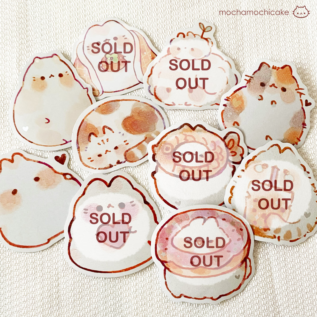 Cute Chonky Animals 5 Vinyl Stickers