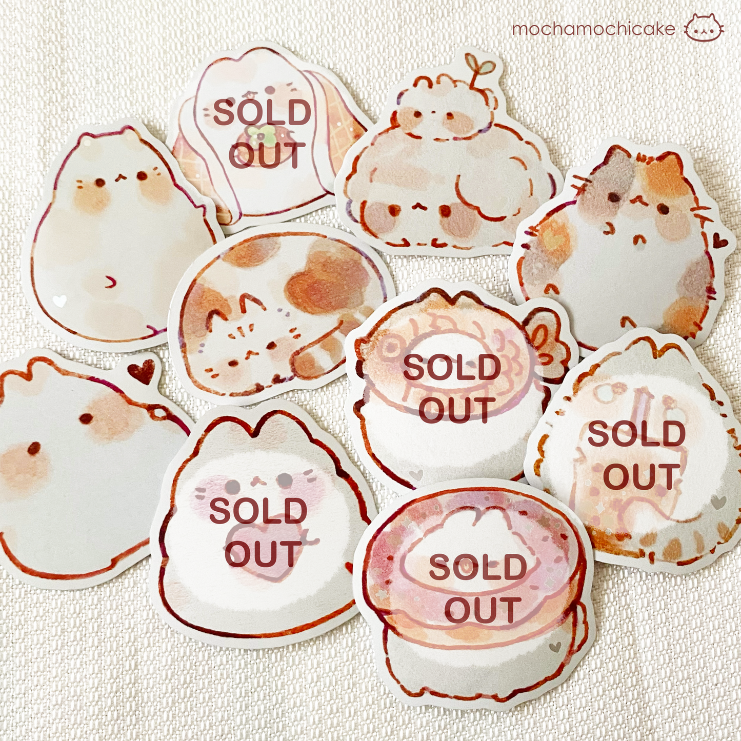 Cute Chonky Animals 5 Vinyl Stickers