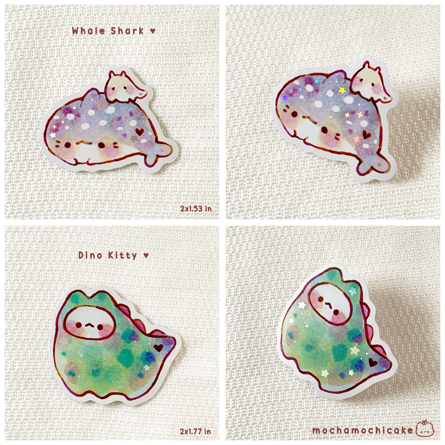 Cute Chonky Animals 7 Vinyl Stickers