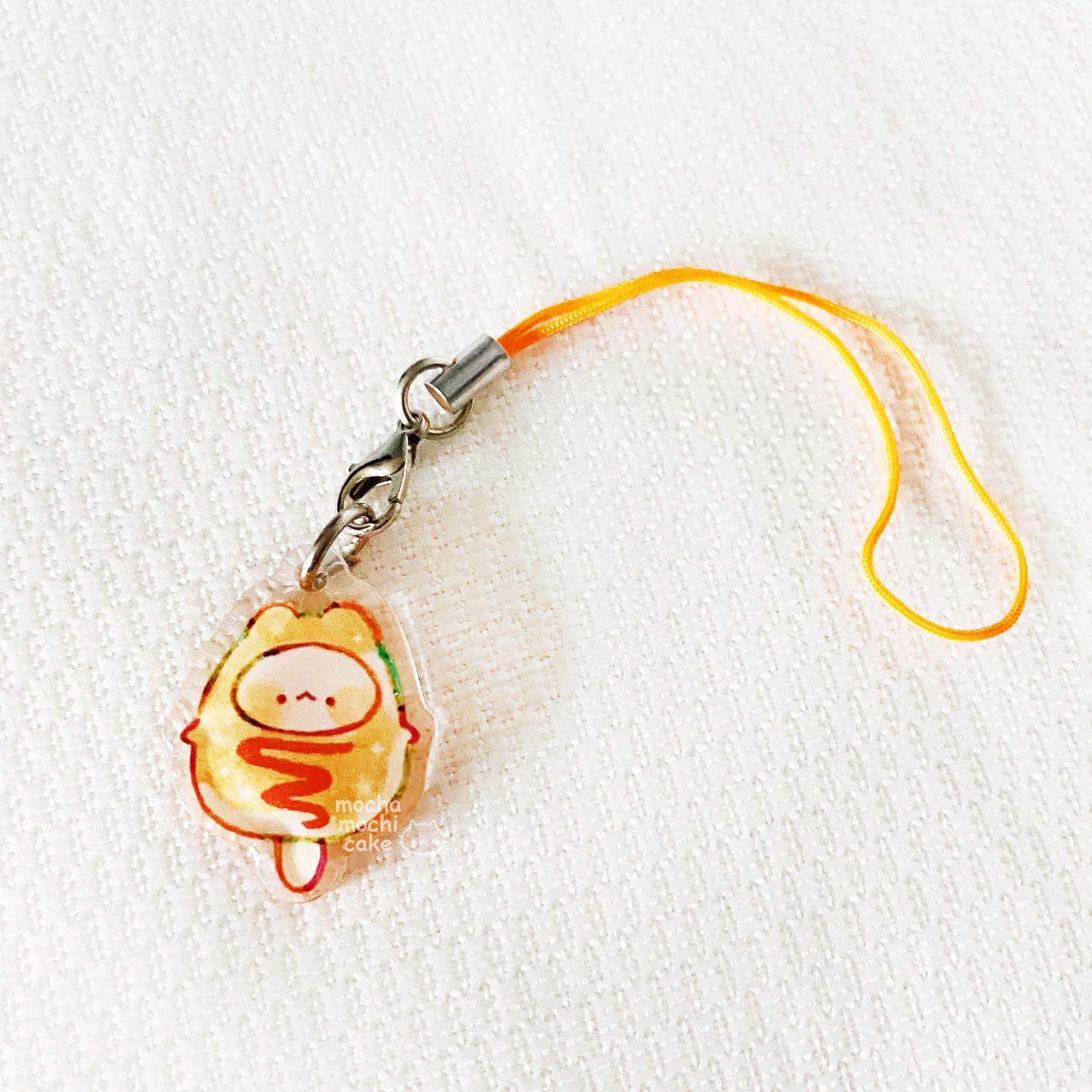 Corn Dog Phone Charm