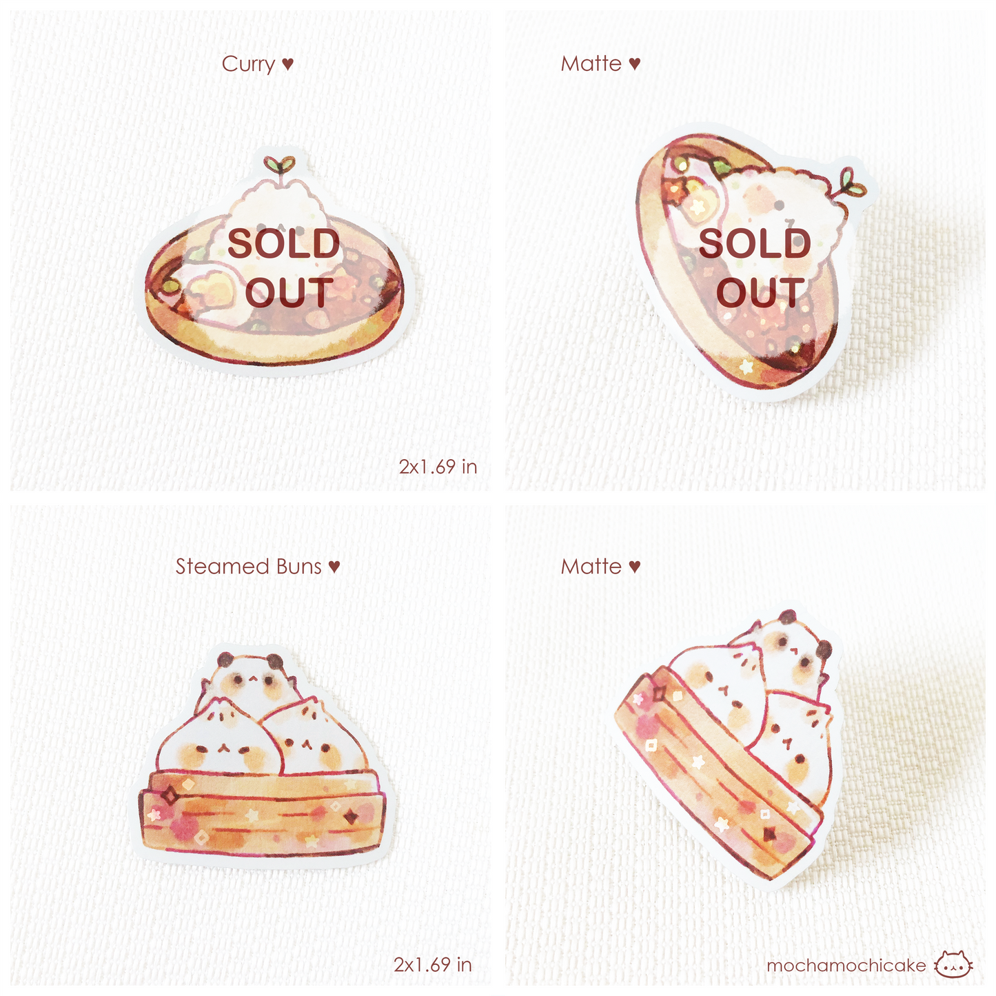 Cute Animal Foodies Vinyl Stickers