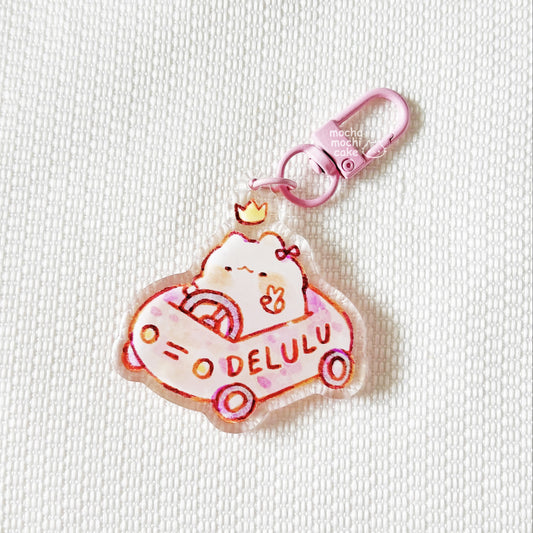 Delulu Acrylic Keychain