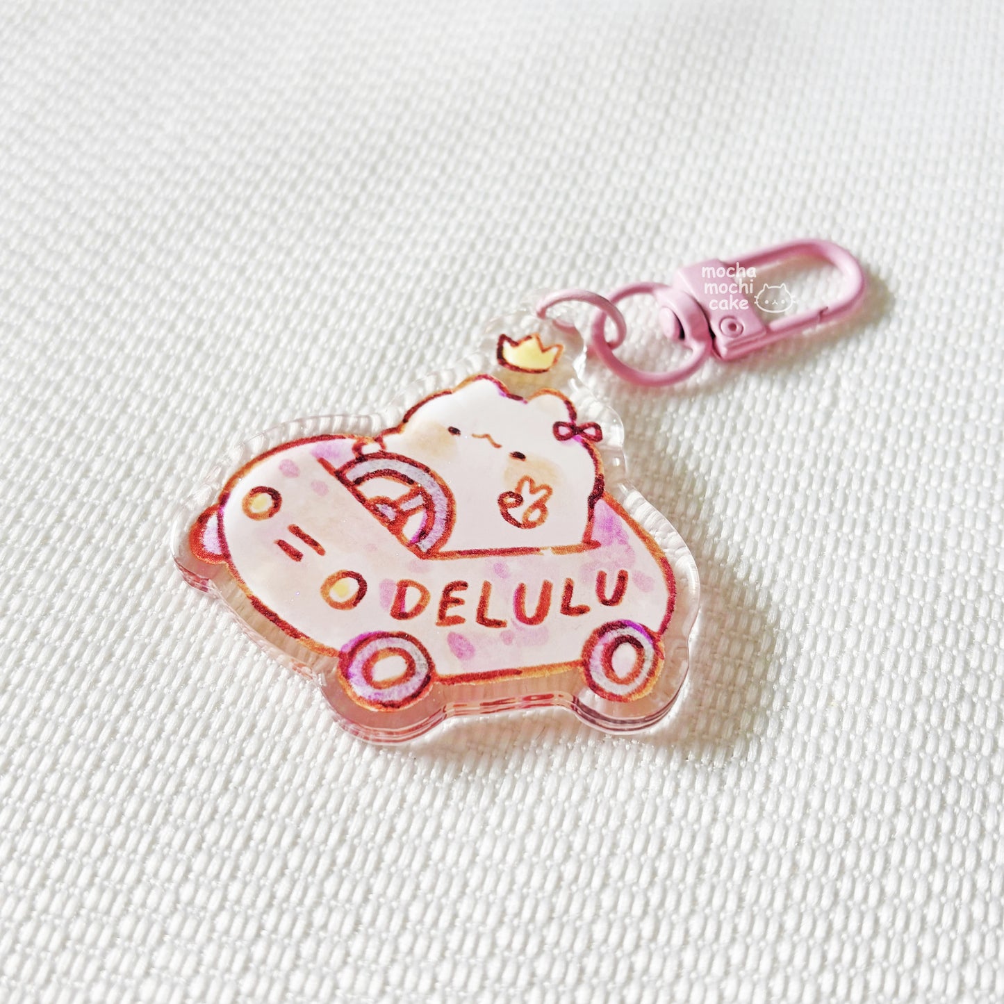 Delulu Acrylic Keychain