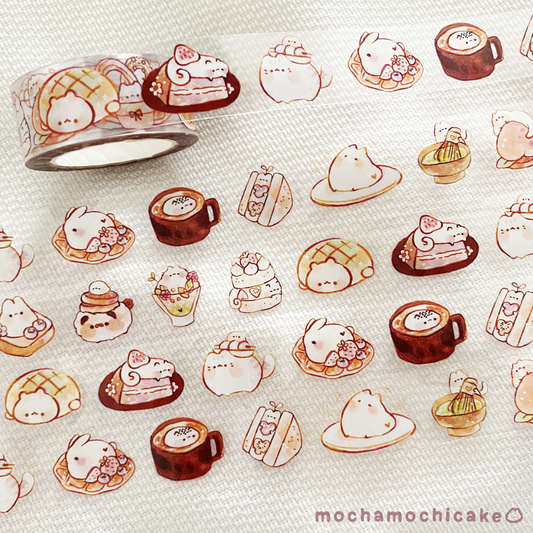 Desserts Clear PET Transparent Washi Tape