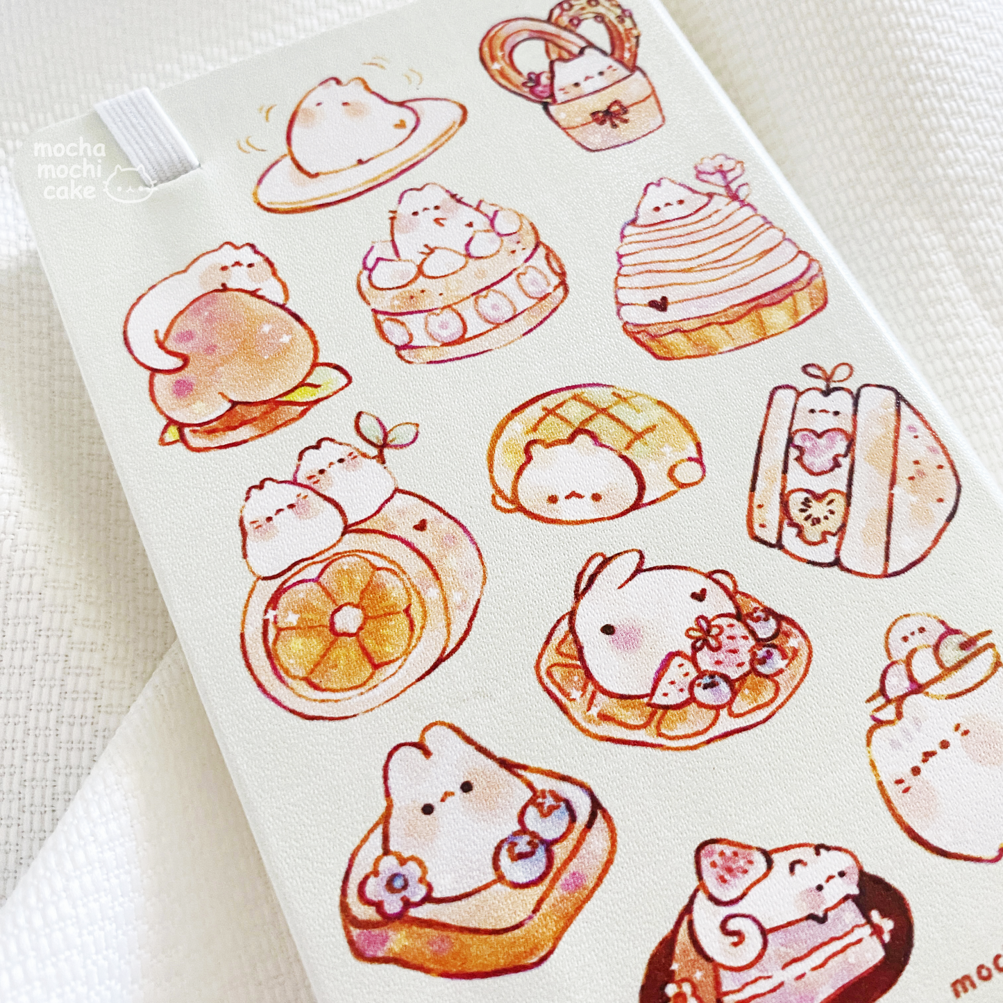 Dessert Animals Mini Leatherette Notebook