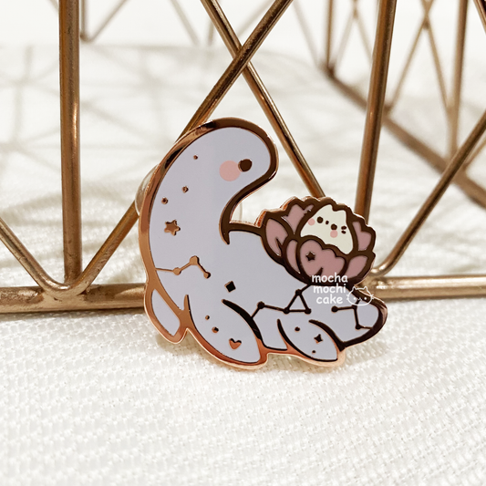 Dreamy Kitty Dino Hard Enamel Pin