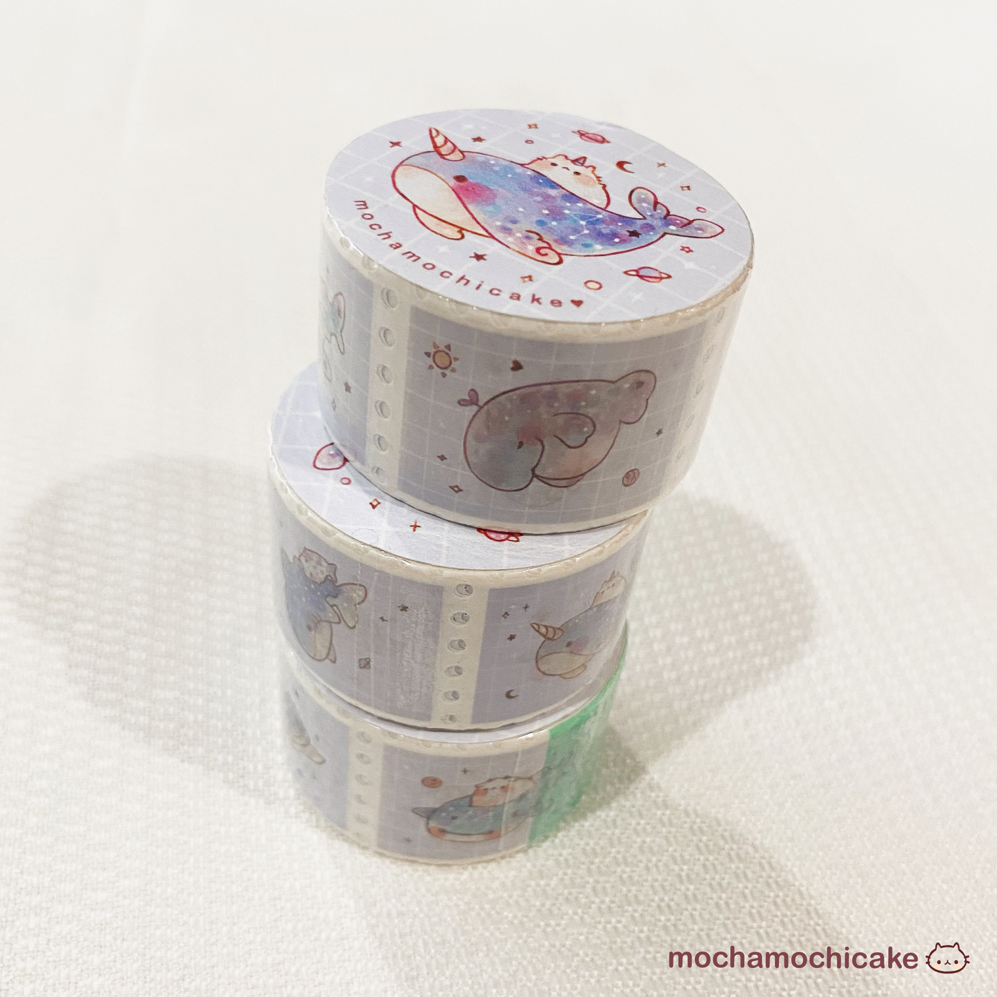 Dreamy Galaxy Sea Marine Animals Stamp Washi Tape