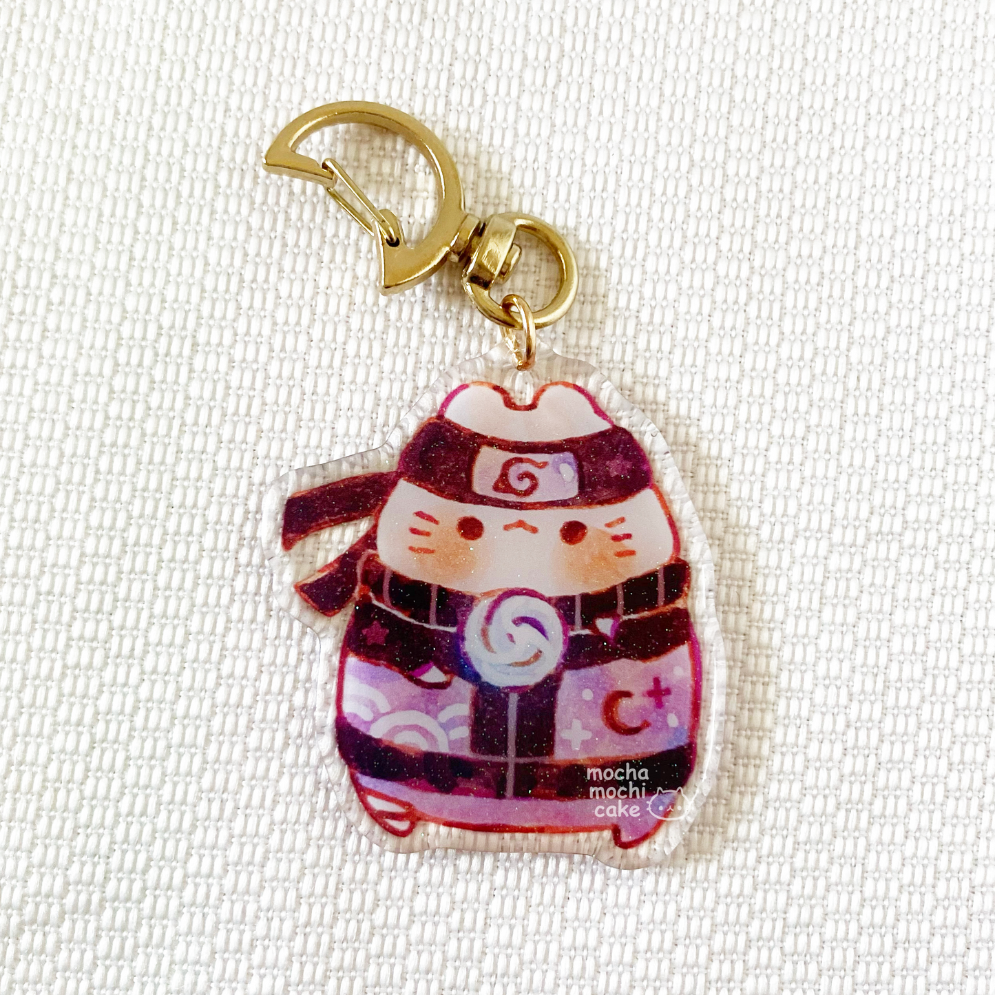 Purple Dreamy Kitty Naruto Acrylic Keychain