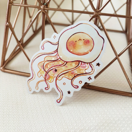 Egg Jellyfish Vinyl Sticker