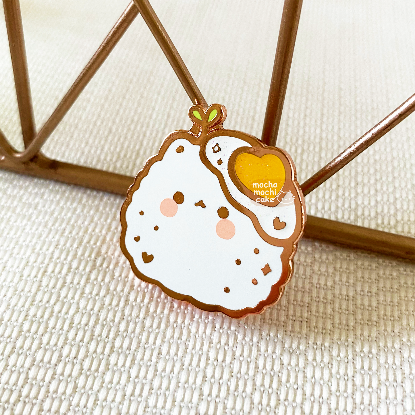 Egg Onigiri Hard Enamel Pin