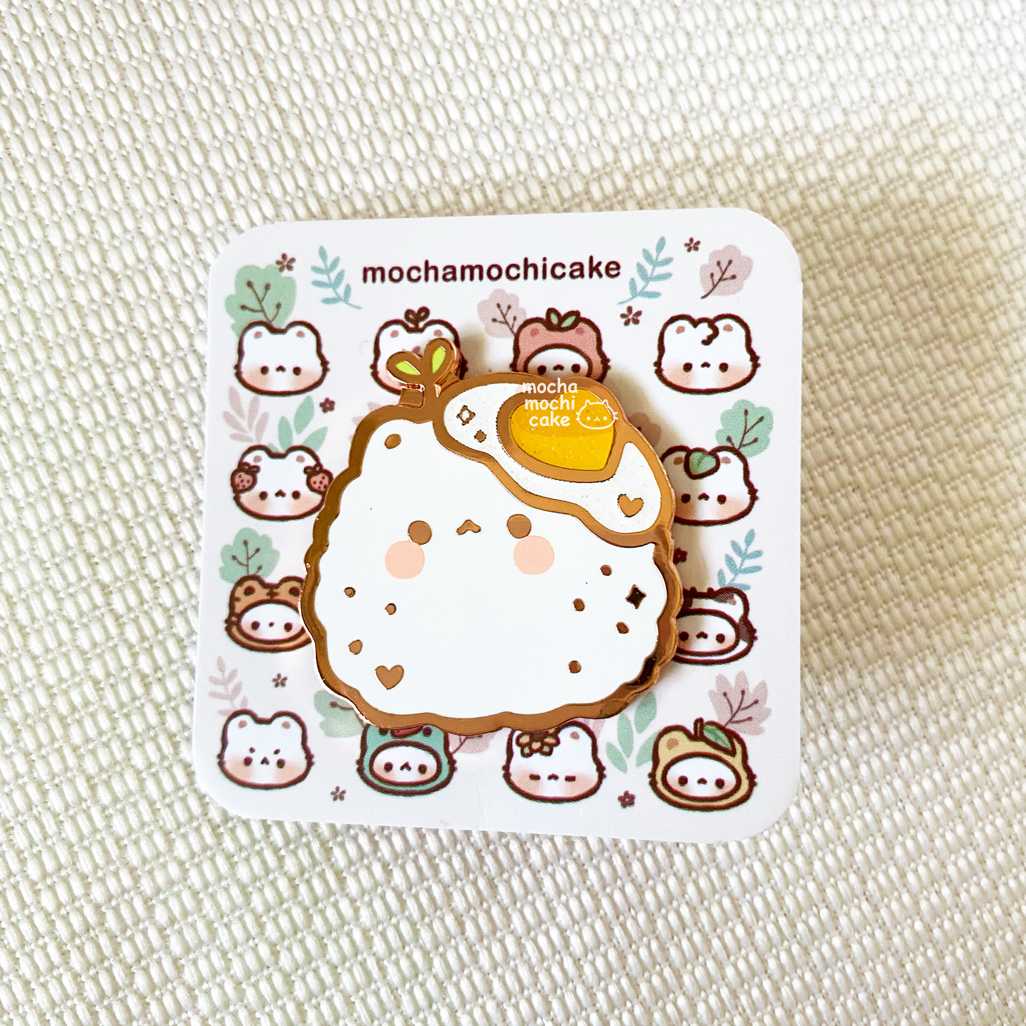 Egg Onigiri Hard Enamel Pin