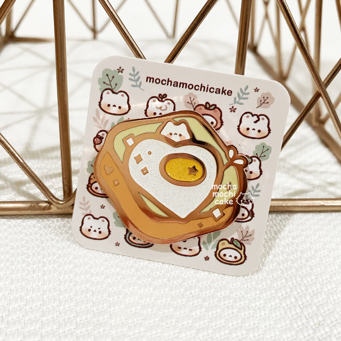 Egg Toast Hard Enamel Pin