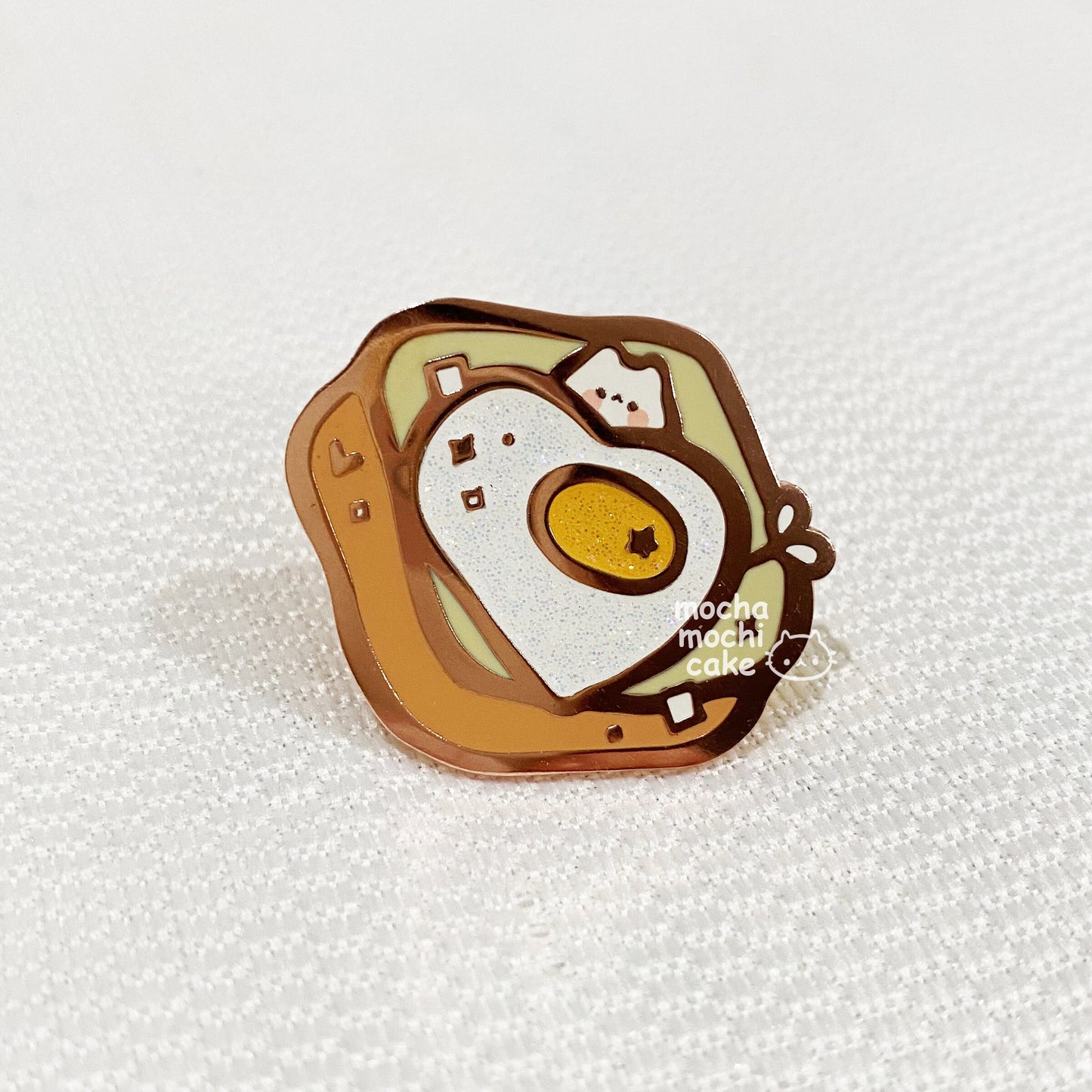 Egg Toast Hard Enamel Pin