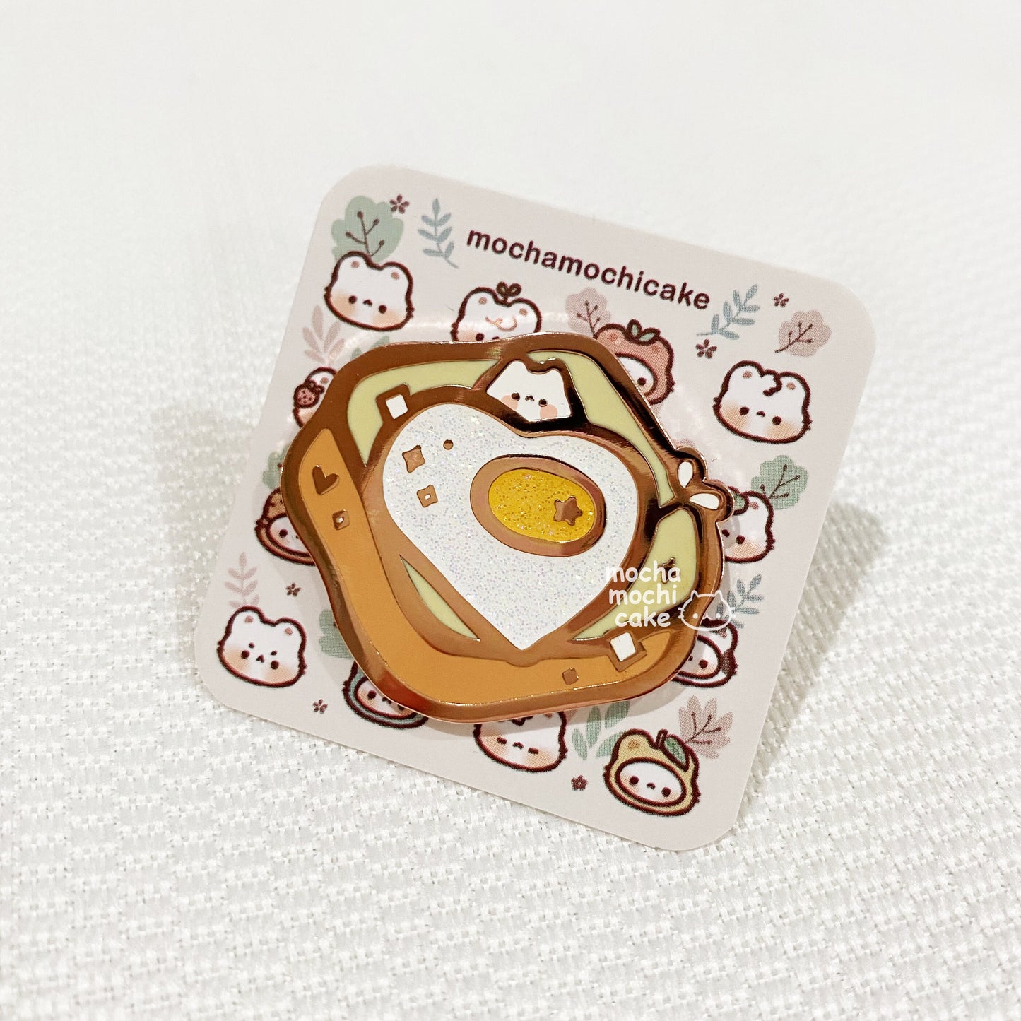 Egg Toast Hard Enamel Pin