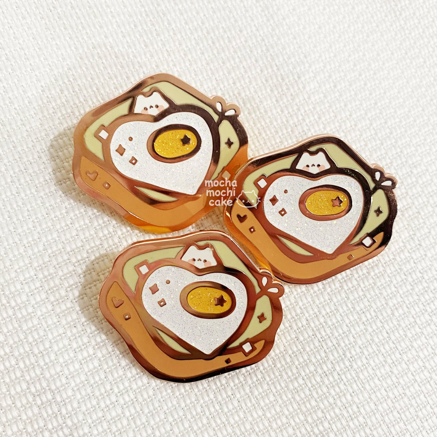 Egg Toast Hard Enamel Pin