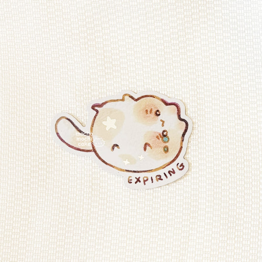 Expiring Vinyl Sticker