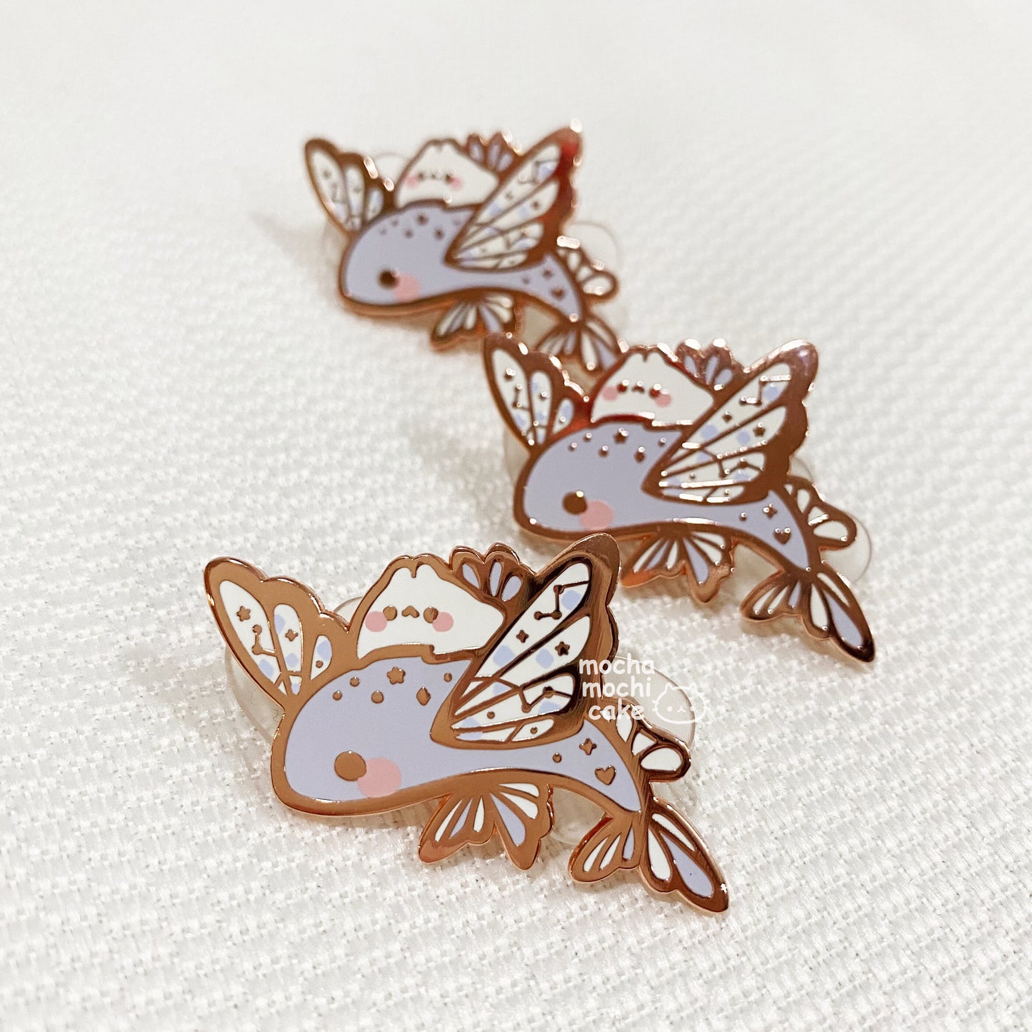 Dreamy Bunny Flying Fish Hard Enamel Pin