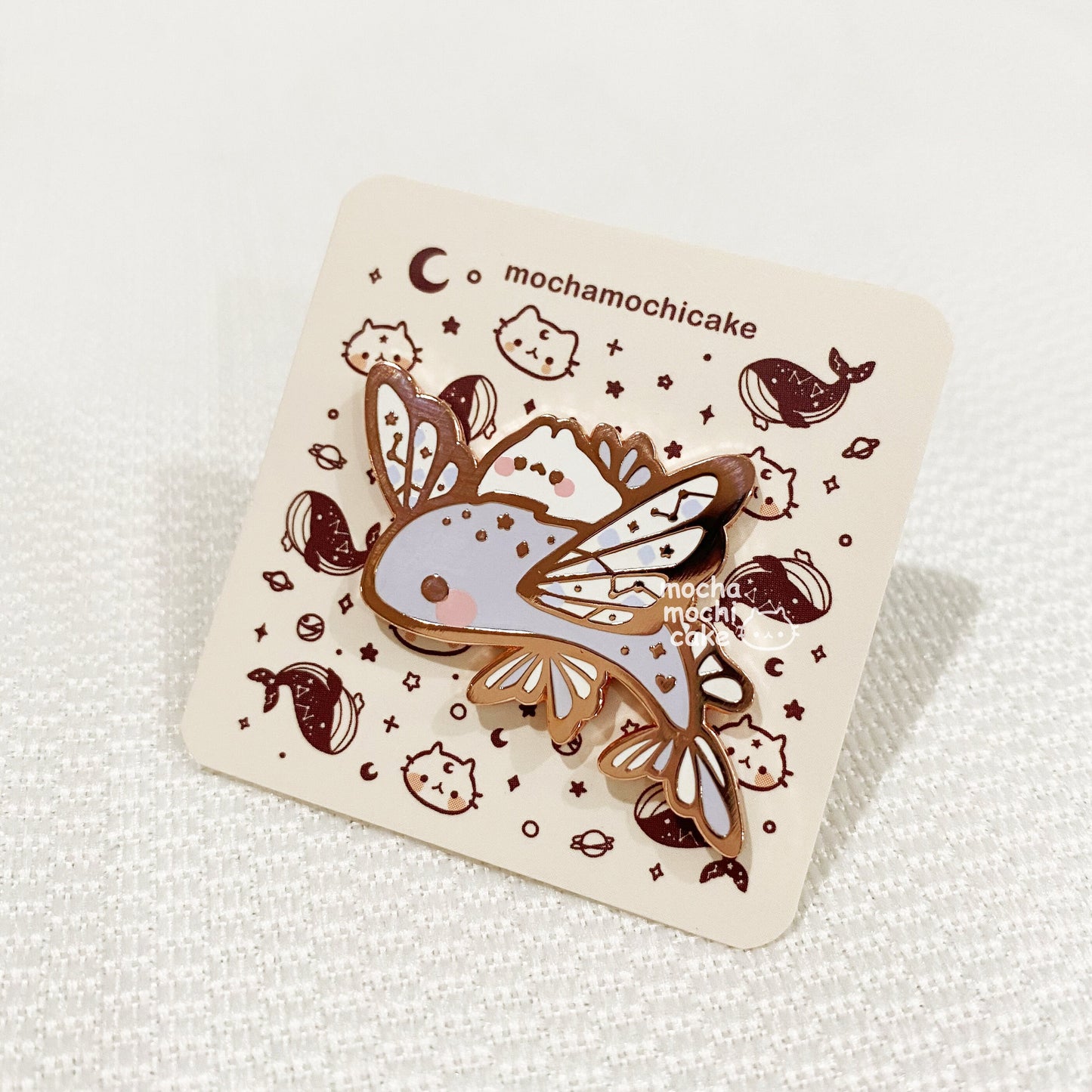 Dreamy Bunny Flying Fish Hard Enamel Pin