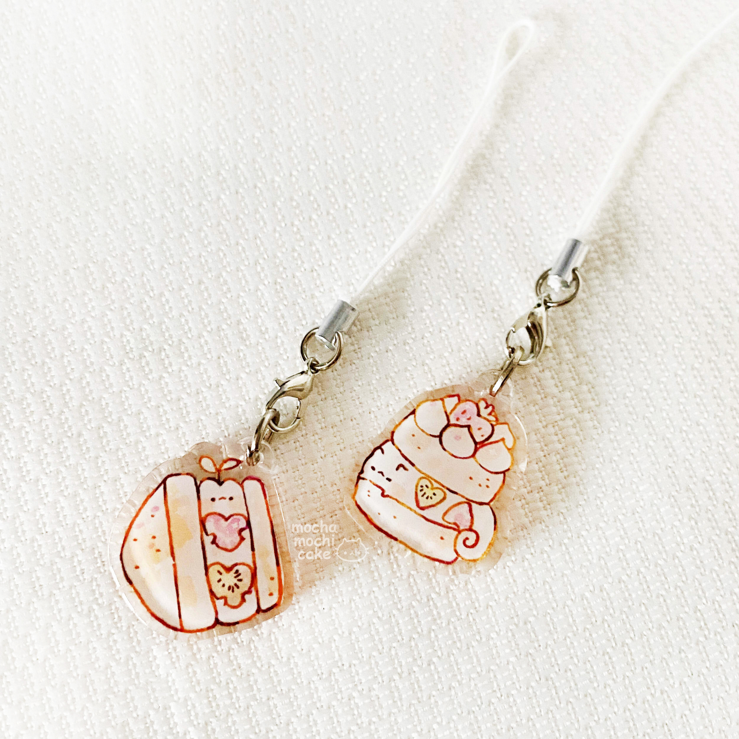 Fruit Cat Desserts Phone Charm