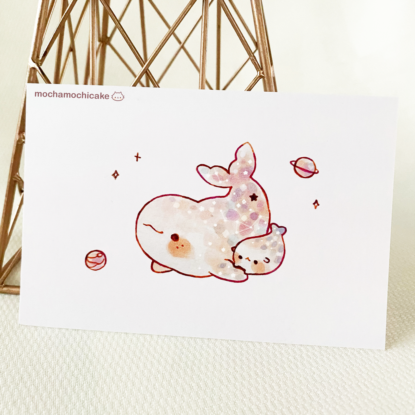 Dreamy Galaxy Marine Creatures Art Prints