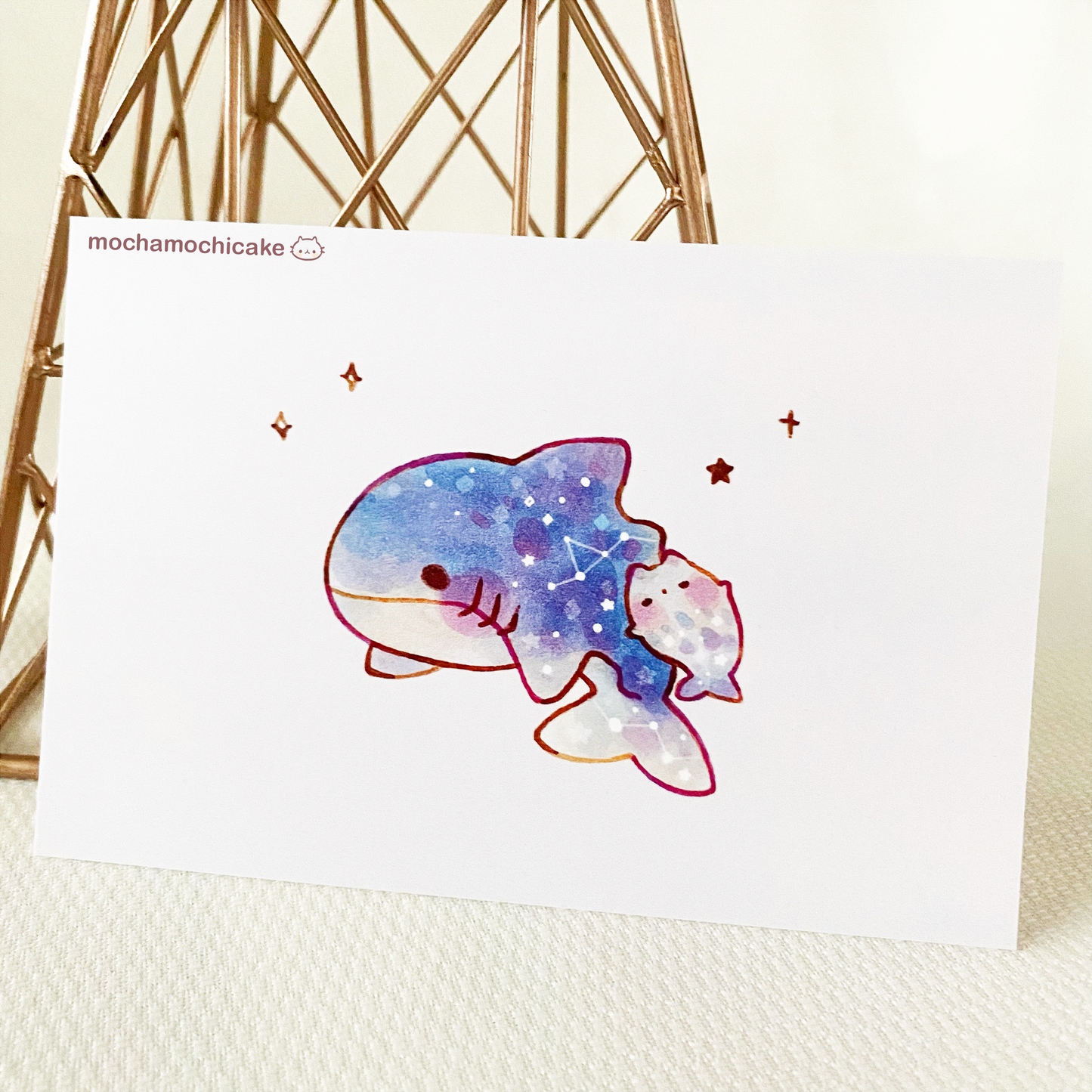 Dreamy Galaxy Marine Creatures Art Prints