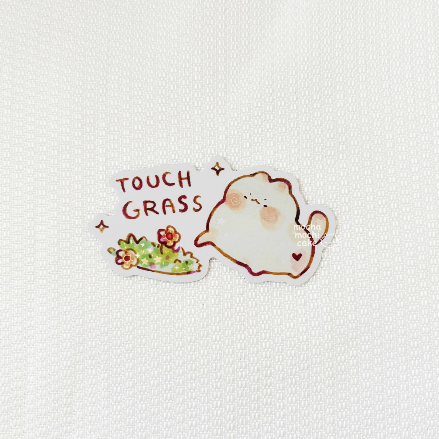 Touch Grass Vinyl Sticker