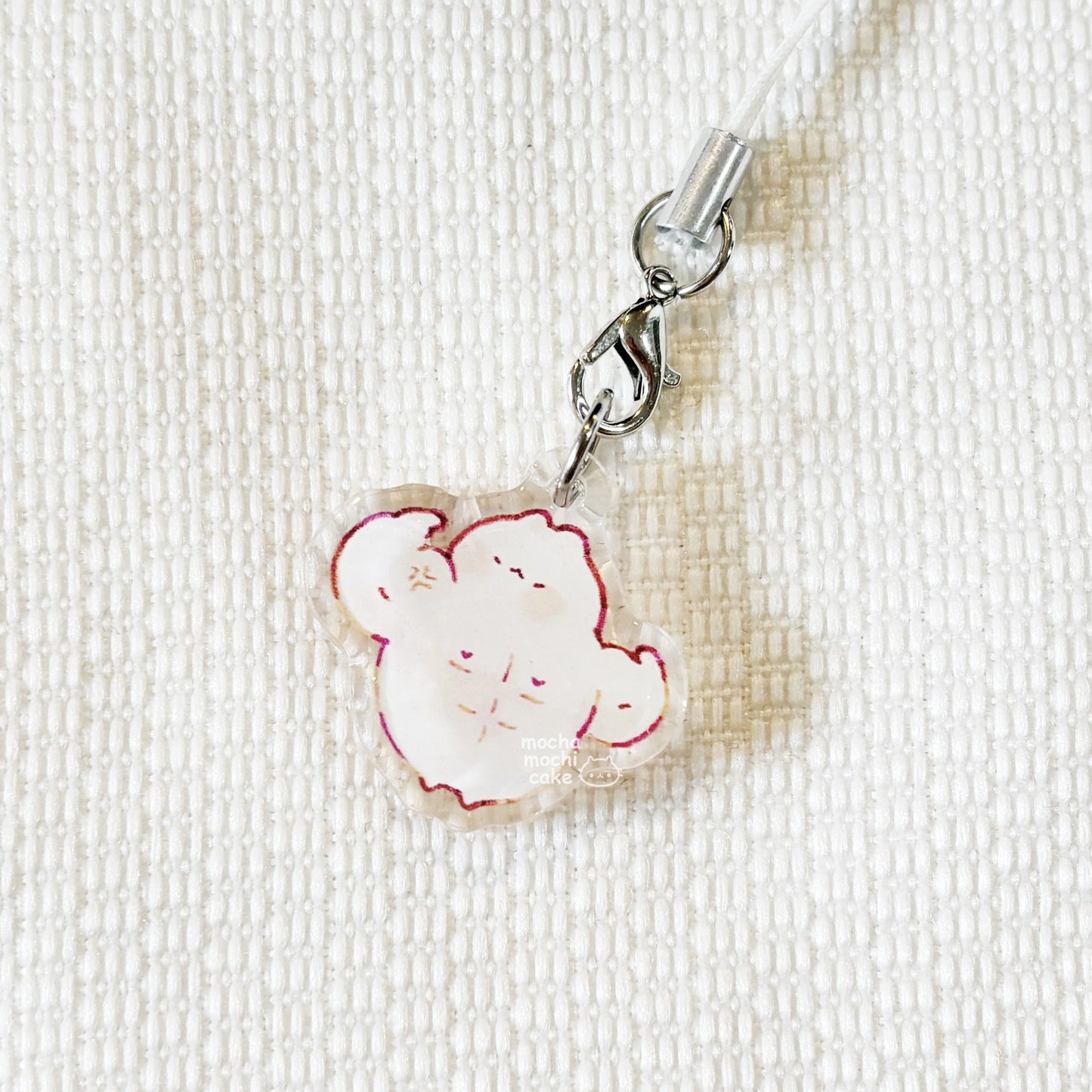 Gym Bro Kitty Phone Charm