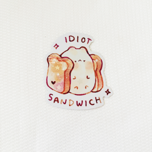 Idiot Sandwich Vinyl Sticker