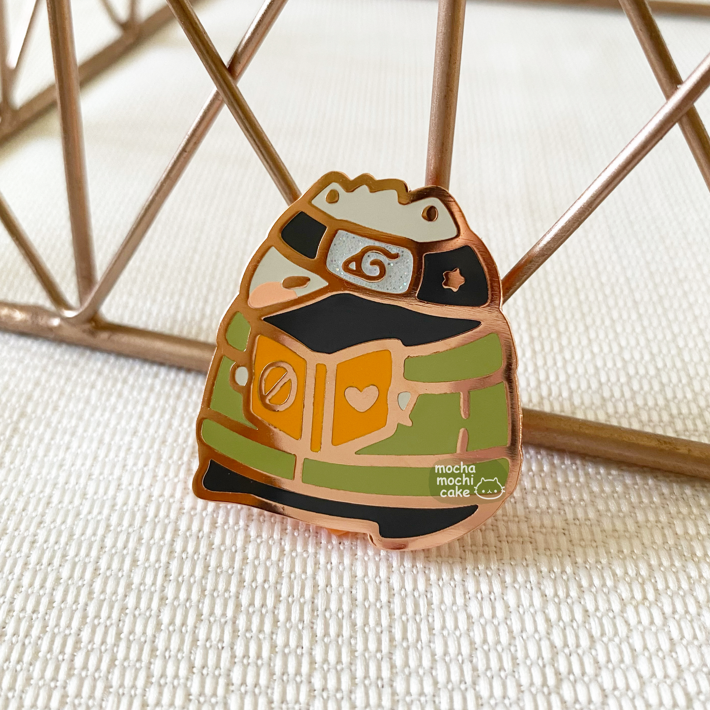 Chonky Kakashi Kitty Book Hard Enamel Pin | Naruto