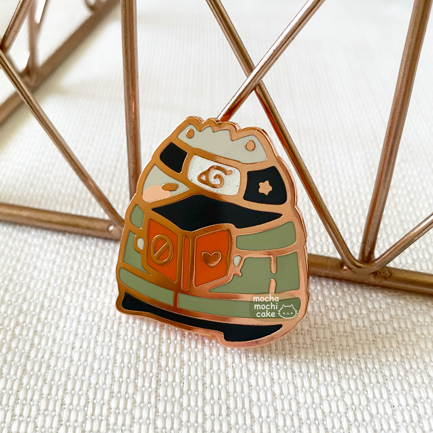 Chonky Kakashi Kitty Book Hard Enamel Pin | Naruto