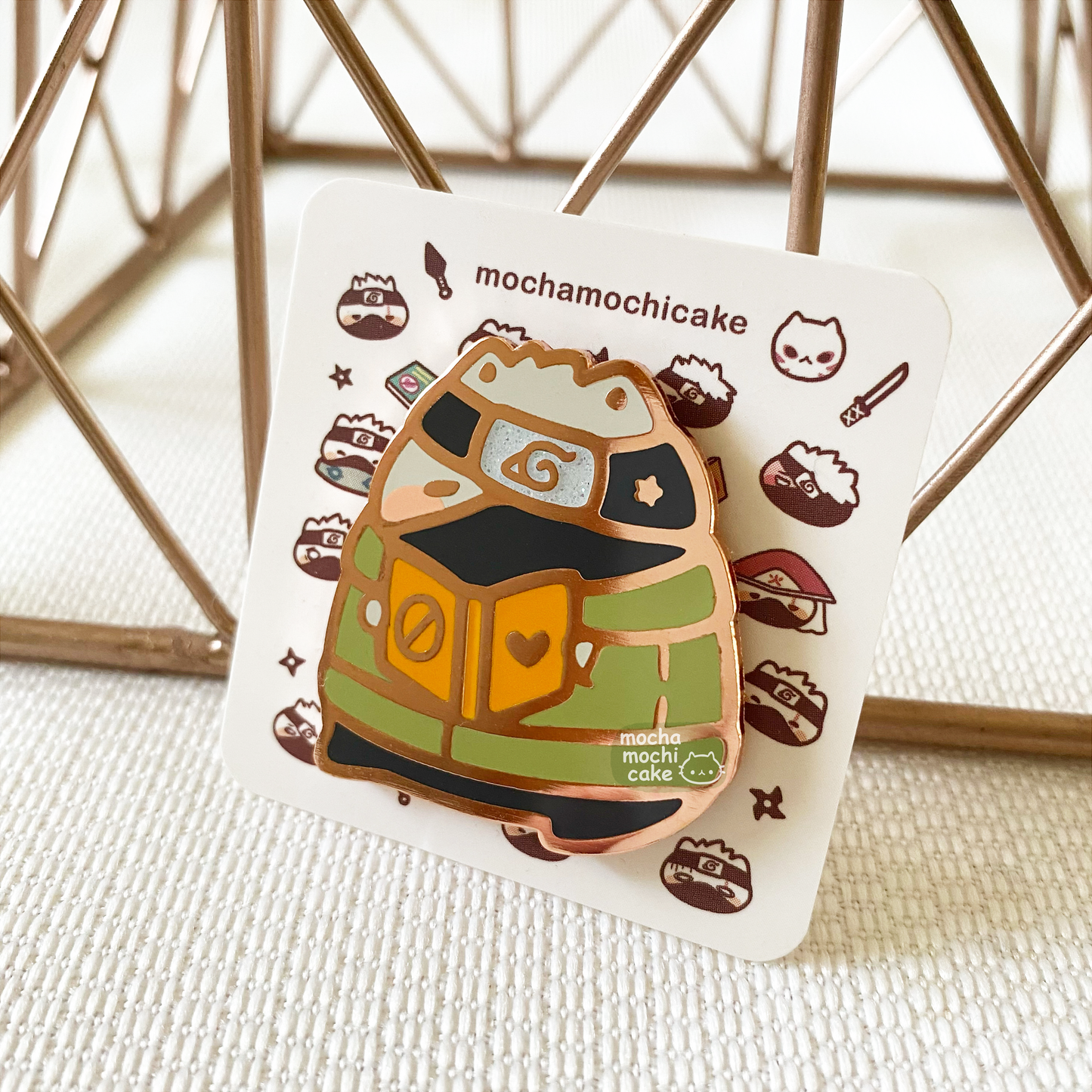 Chonky Kakashi Kitty Book Hard Enamel Pin | Naruto