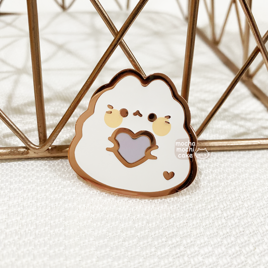 Fluffy Chonky Cat Hard Enamel Pin